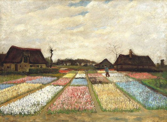 Vincent van Gogh's "Flowering Fields" – A Stunning Rural Landscape Canvas Art