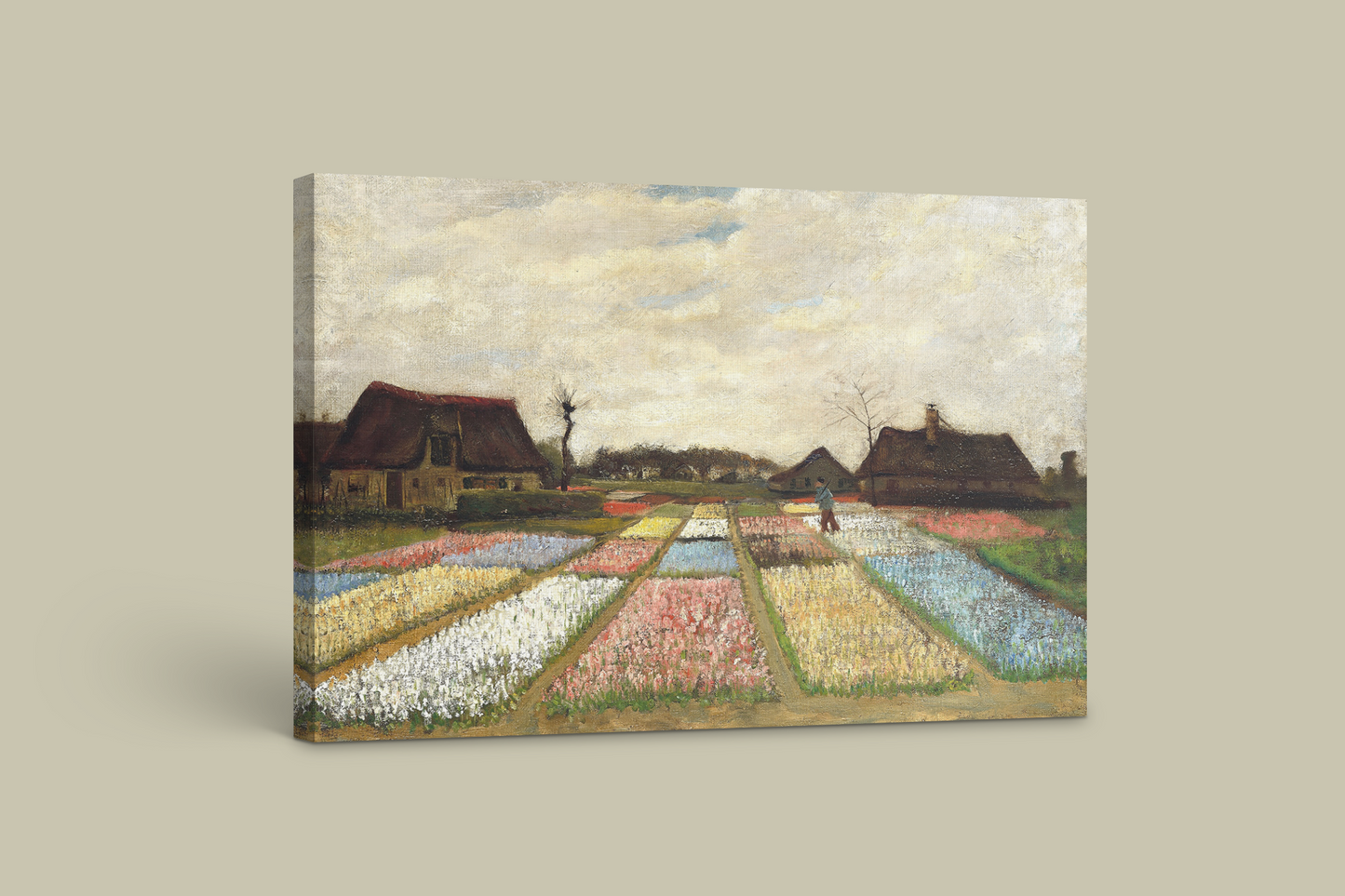 Vincent van Gogh's "Flowering Fields" – A Stunning Rural Landscape Canvas Art