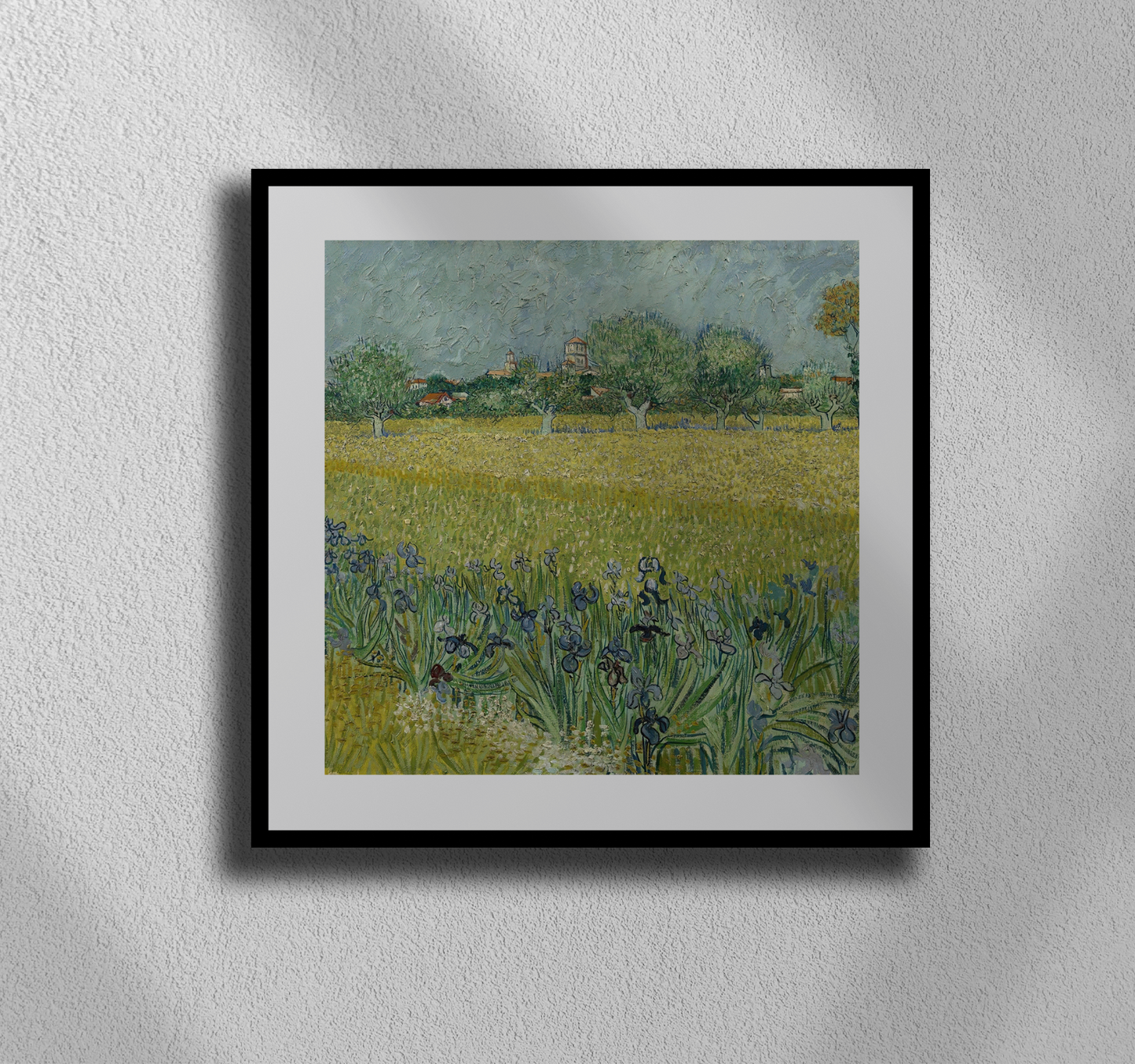 Van Gogh’s “Field with Irises” – Canvas Print with Timeless Beauty