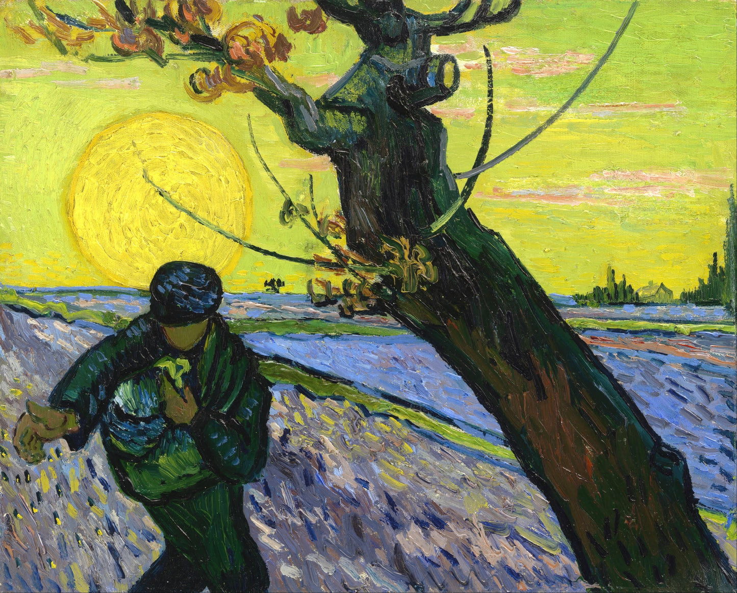 Vincent van Gogh's "The Pruning Worker" – A Burst of Sunlit Vibrancy