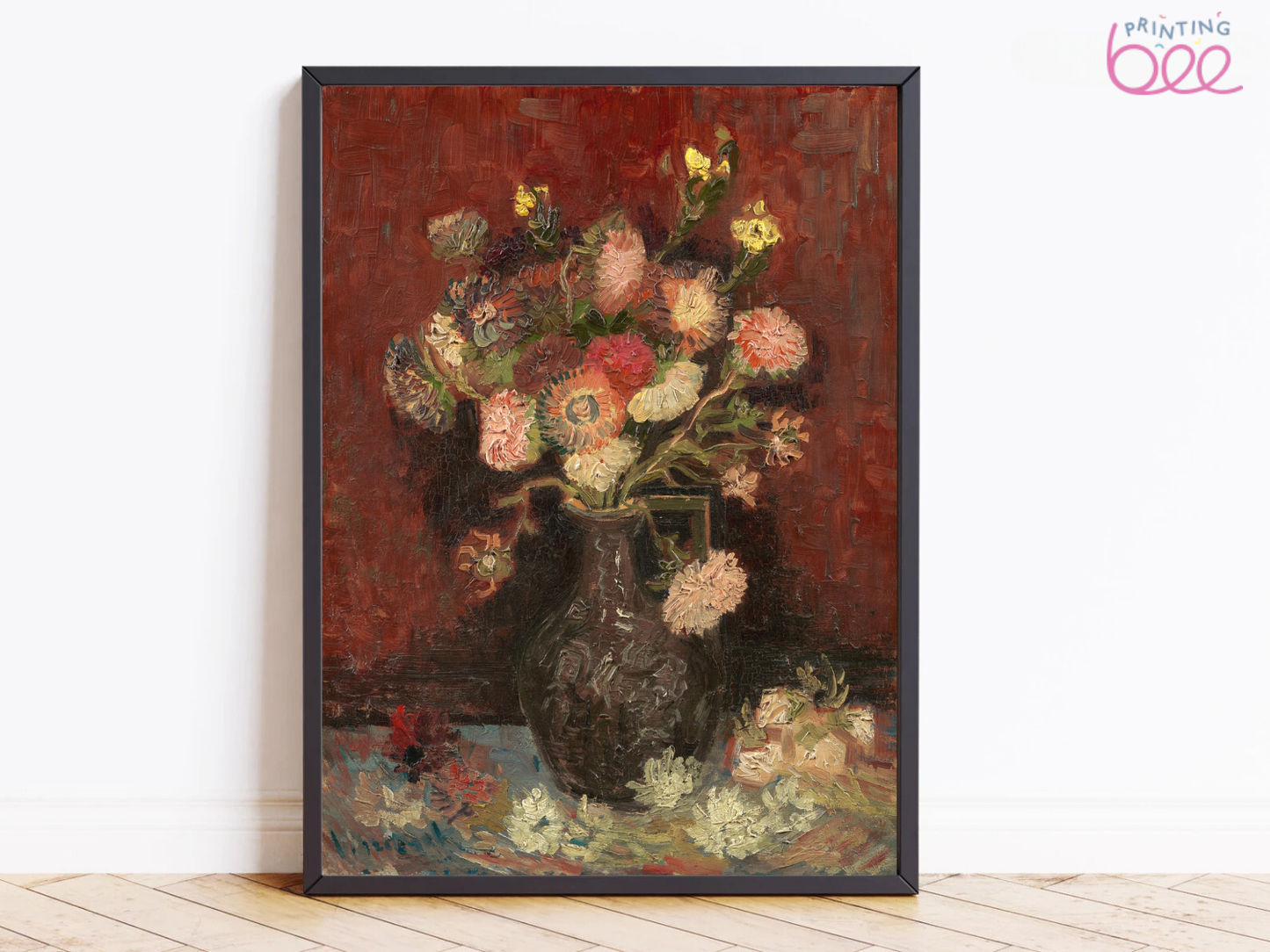 Vincent van Gogh’s “Carnation Vase” – Exquisite Canvas Art Print