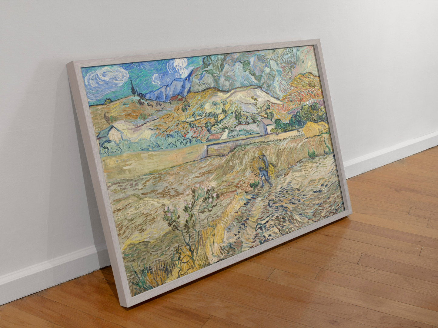 Vincent van Gogh’s “Wheatfield with a Reaper” – Premium Canvas Art Print