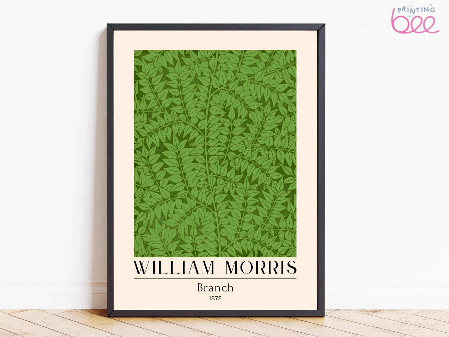 William Morris "Branch" Pattern, 1872 – Premium Art Print on Canvas