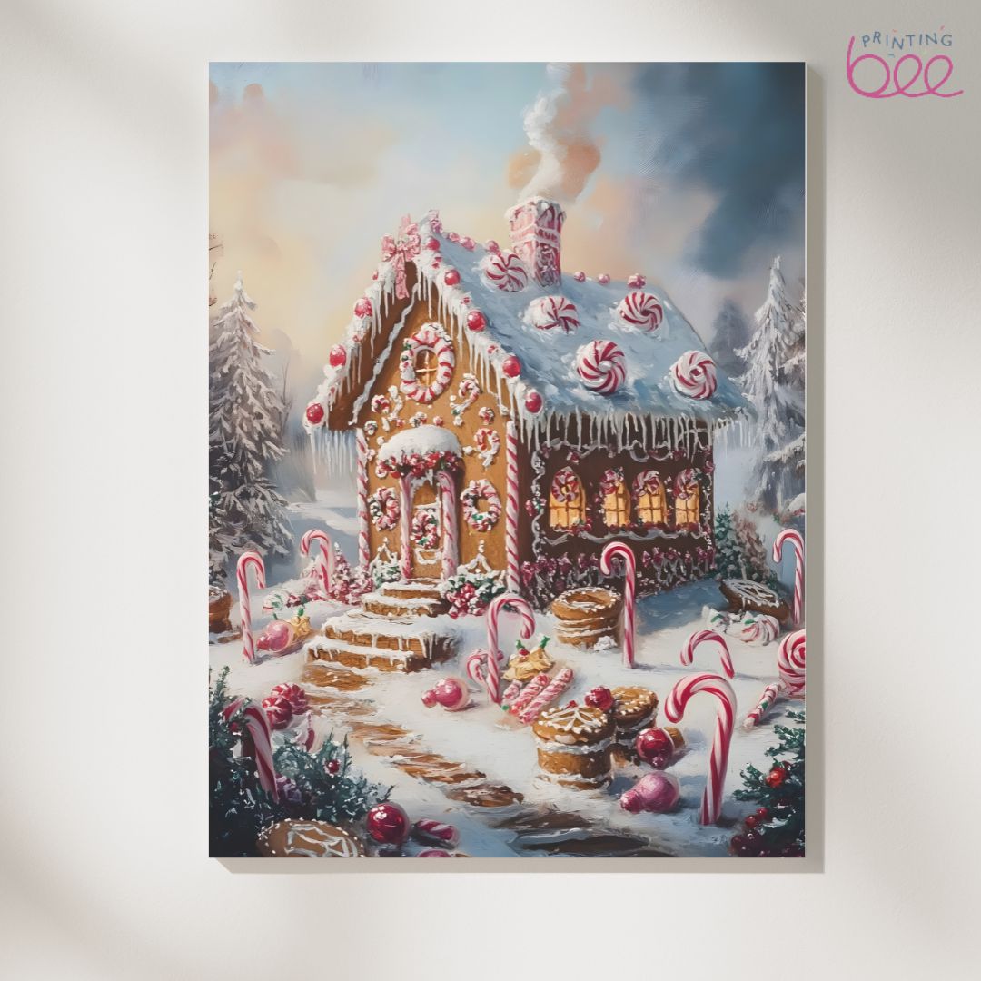 Gingerbread House with Candy Wonderland Print