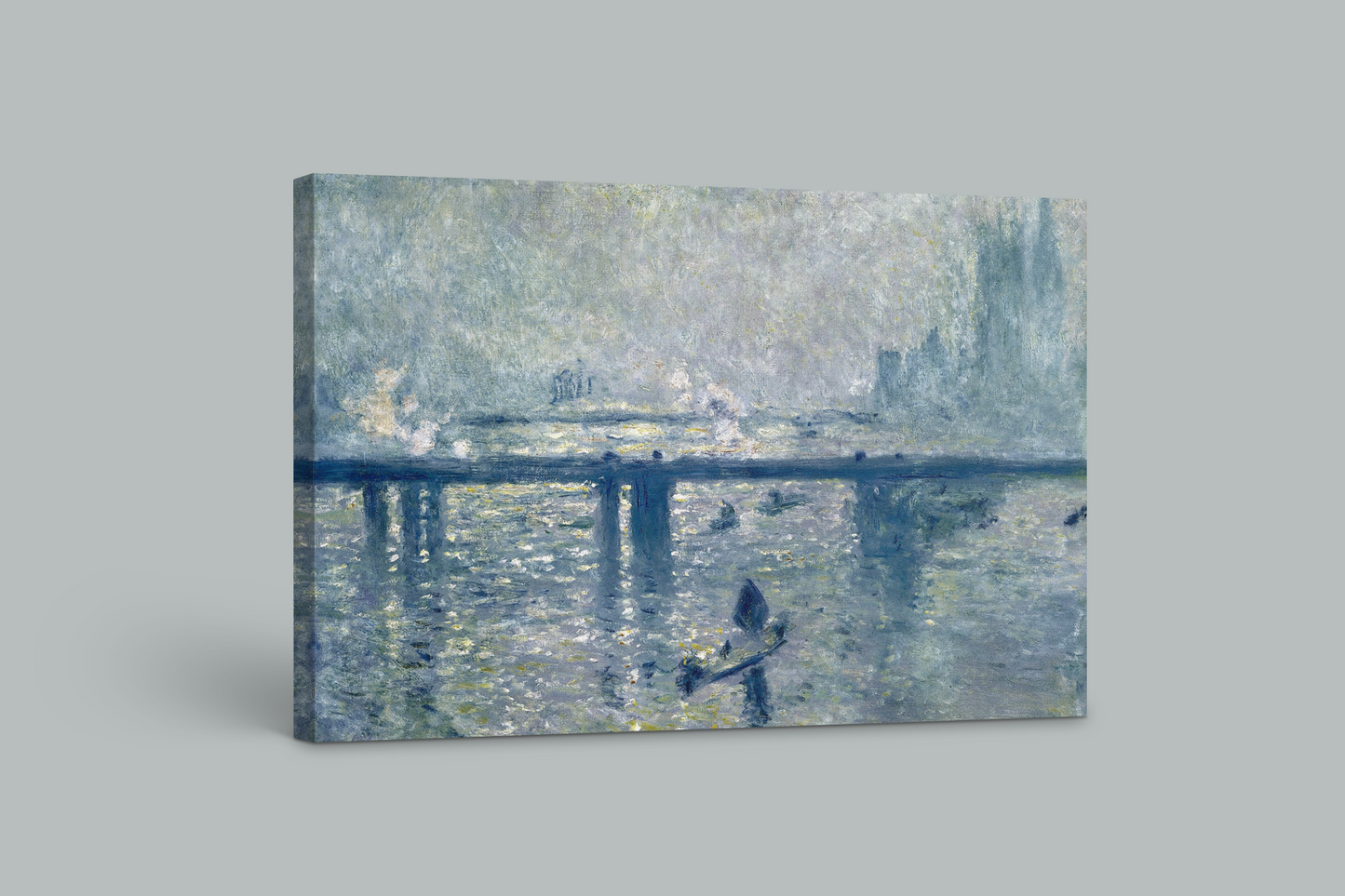 Monet's The Thames in Mist - Atmospheric Impressionist Canvas Print