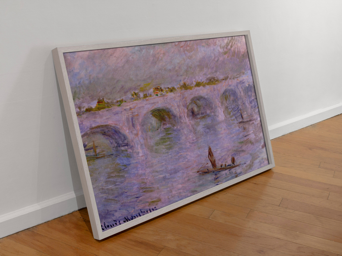 Monet's "The Bridge at Argenteuil" - Captivating Canvas Print