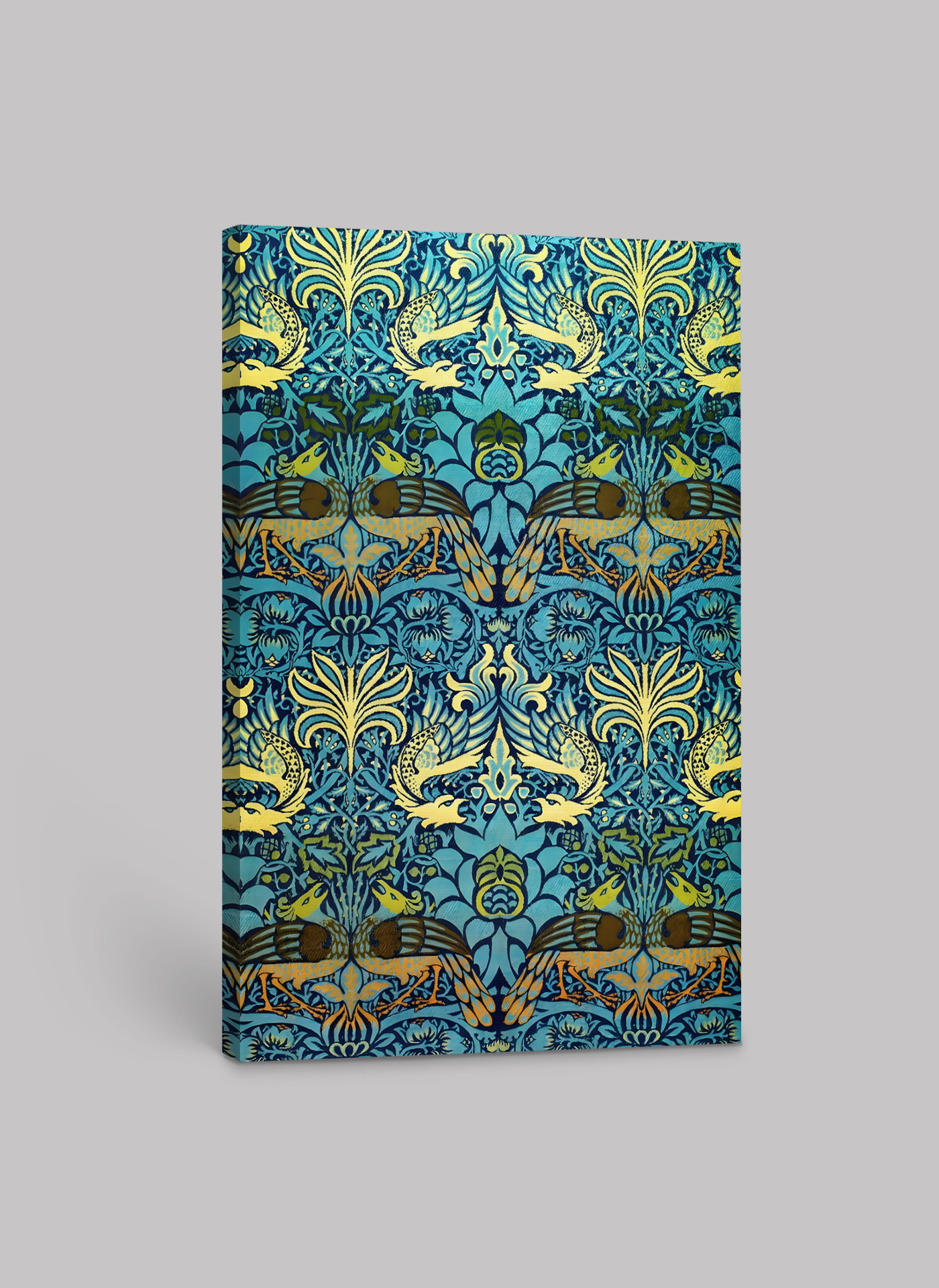 William Morris Peacock and Dragon Pattern Canvas Print (1878) - Classic British Arts & Crafts Design
