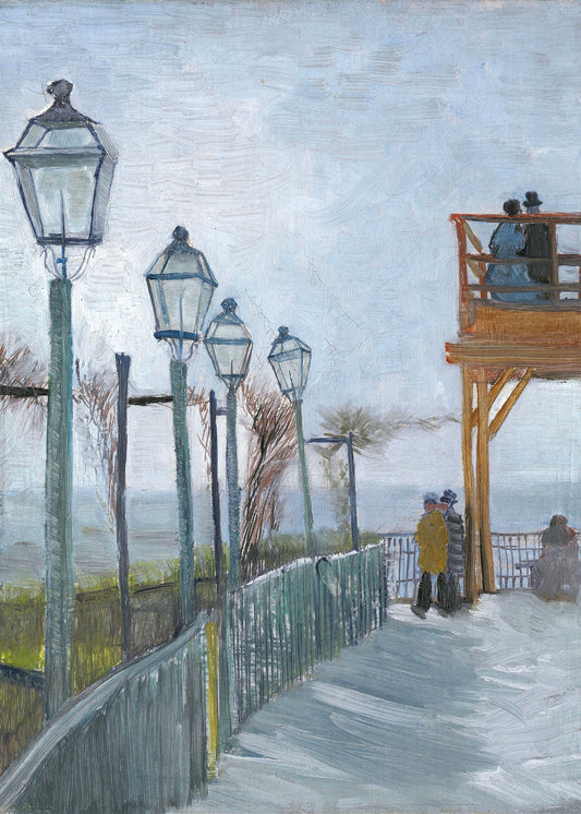 Vincent van Gogh’s "Lampposts by the Sea" – Art Print on Canvas and Paper