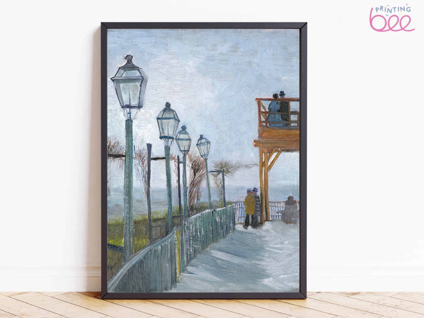 Vincent van Gogh’s "Lampposts by the Sea" – Art Print on Canvas and Paper