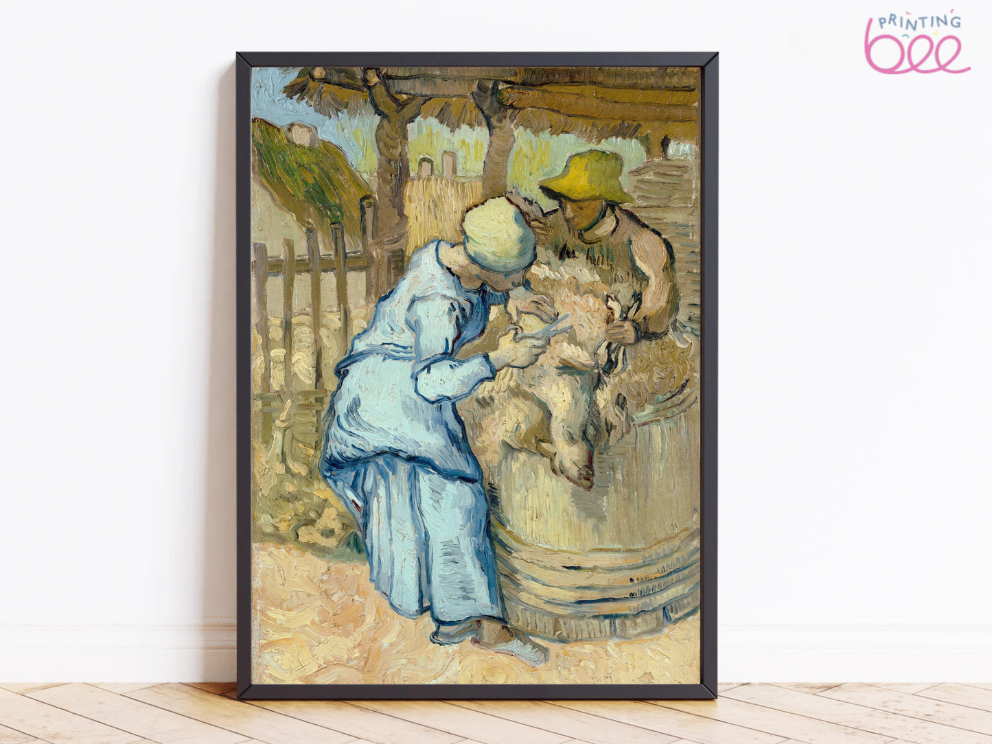 Vincent van Gogh's "Farm Workers" – Art Print on Canvas and Paper