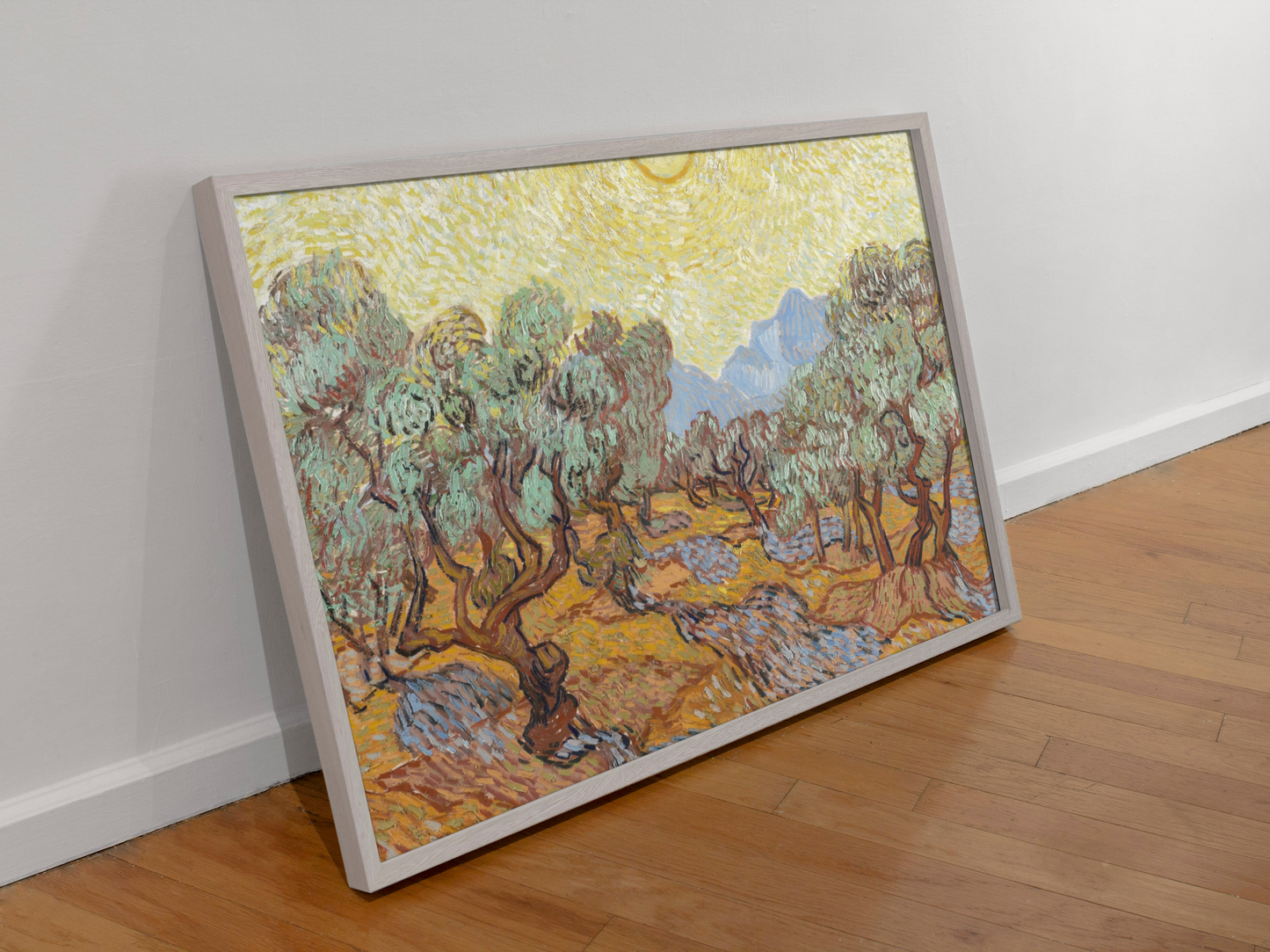 Vincent van Gogh’s “Olive Trees with Yellow Sky and Sun” – Stunning Canvas Wall Art
