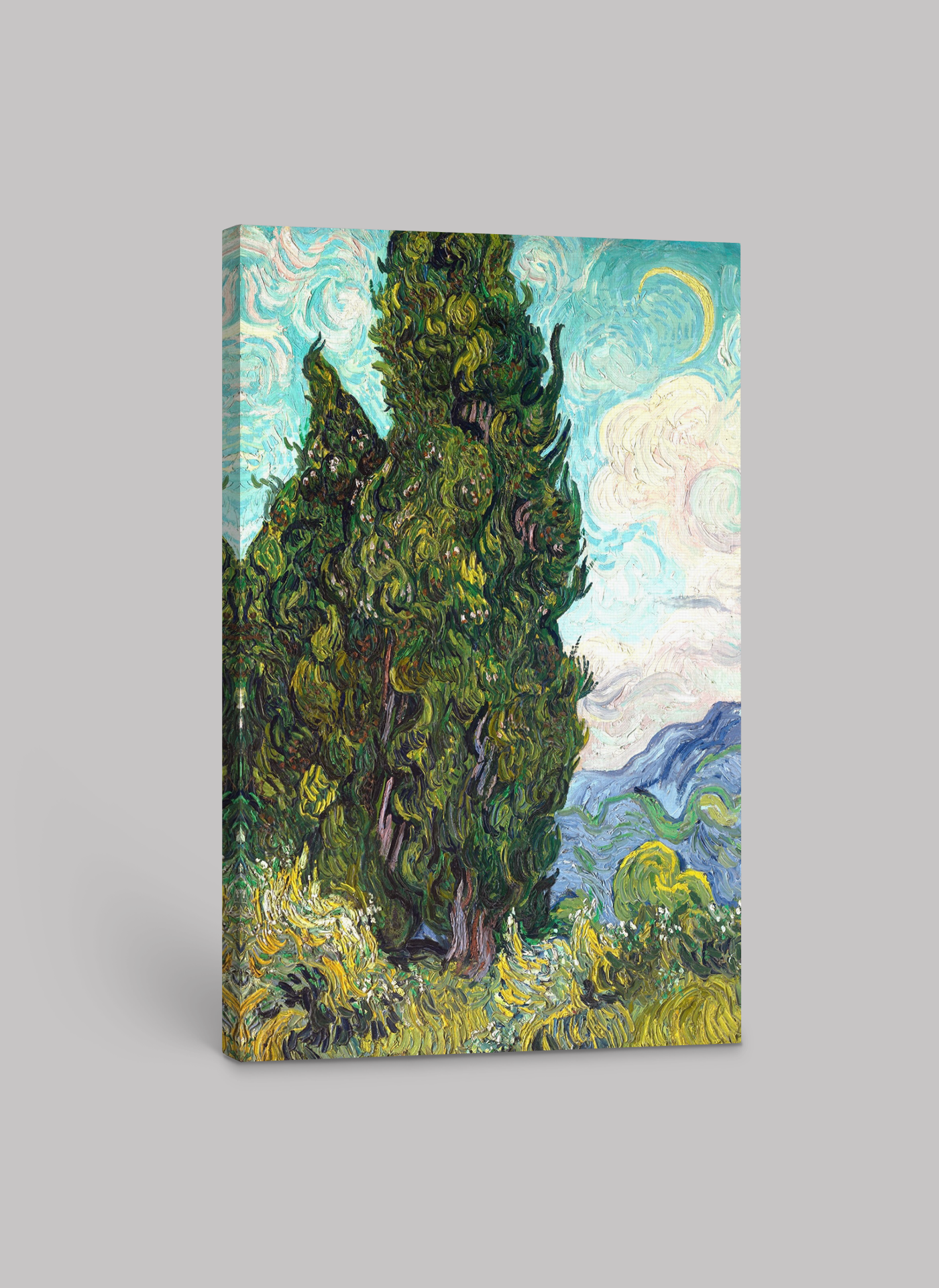 Vincent van Gogh’s "Cypress Trees" – Canvas Art Print