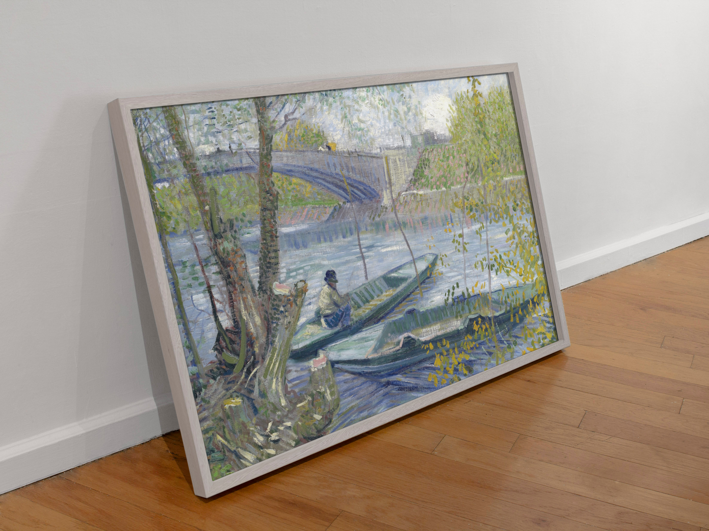 Vincent van Gogh’s "Riverscape with Boats" – Art Print on Canvas and Paper