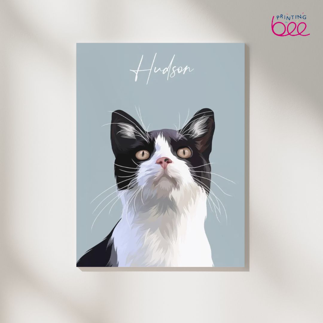 Personalised 'Modern Art' Cat Portraits - Presents for Cats - Cat Art