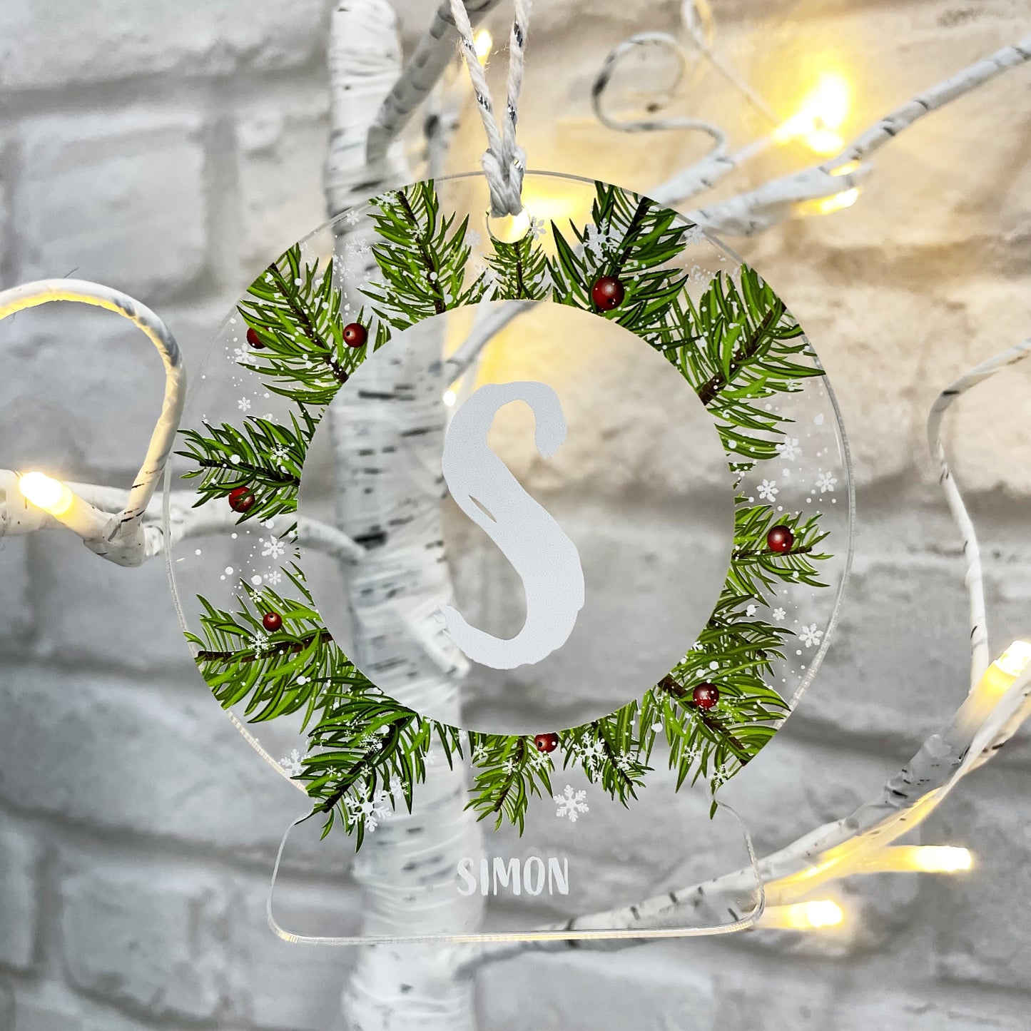 Personalised Initial Christmas Bauble
