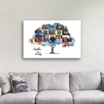 Custom Family Tree Art Print Wall Canvas