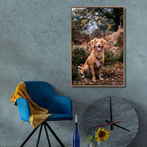 Custom Canvas Prints with Your Photos for Pet/Animal, Personalised Pictures to Canvas for Wall Framed