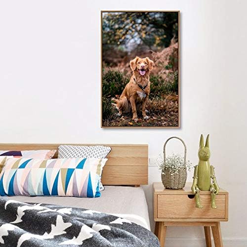 Custom Canvas Prints with Your Photos for Pet/Animal, Personalised Pictures to Canvas for Wall Framed