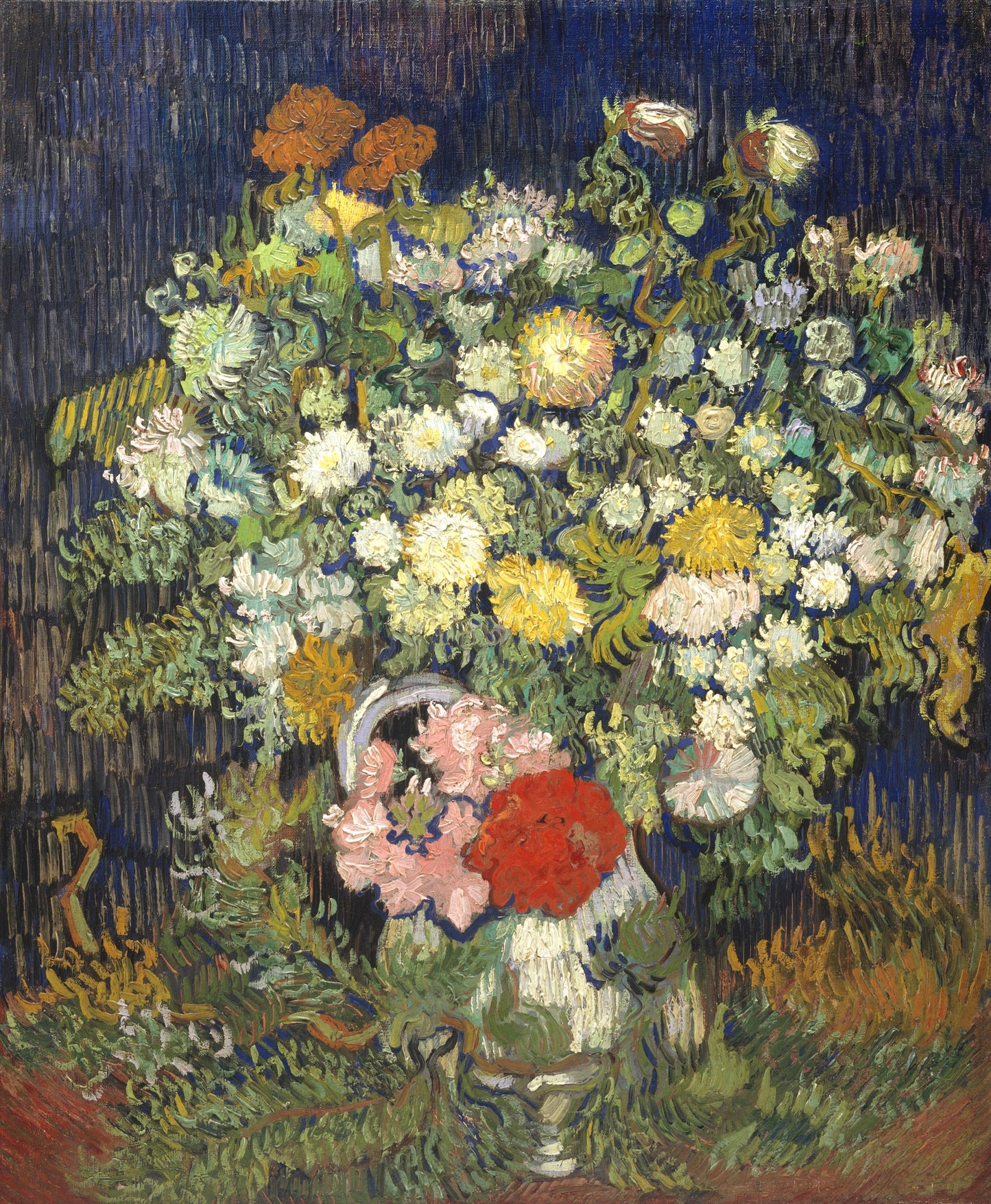Van Gogh’s “Basket of Chrysanthemums” – A Burst of Floral Elegance