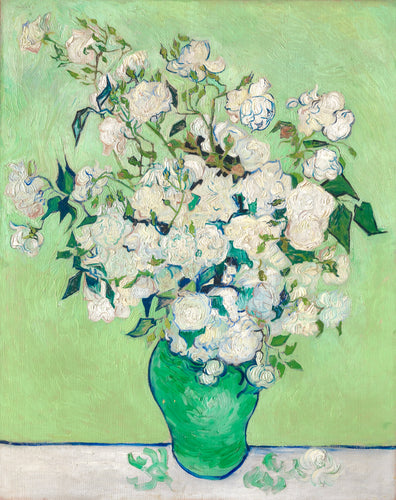 Vincent van Gogh’s “Vase with White Roses” – Exquisite Canvas Art Print
