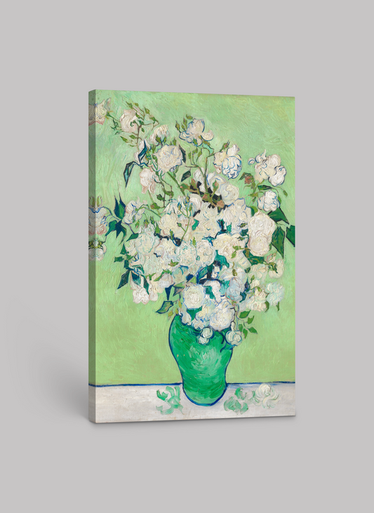 Vincent van Gogh’s “Vase with White Roses” – Exquisite Canvas Art Print