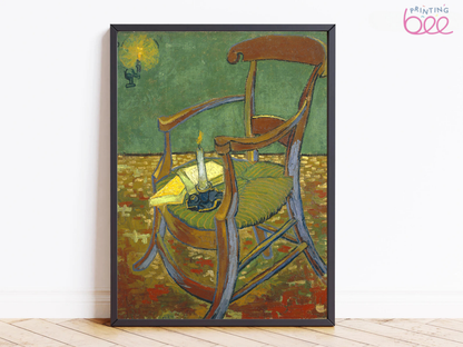 Vincent van Gogh’s “Van Gogh’s Chair” – Captivating Canvas Art Print