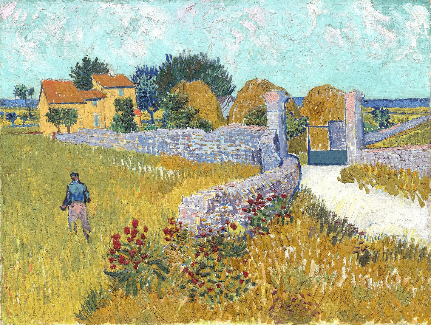 Vincent van Gogh’s “Farmhouse in Provence” – Timeless Pastoral Elegance