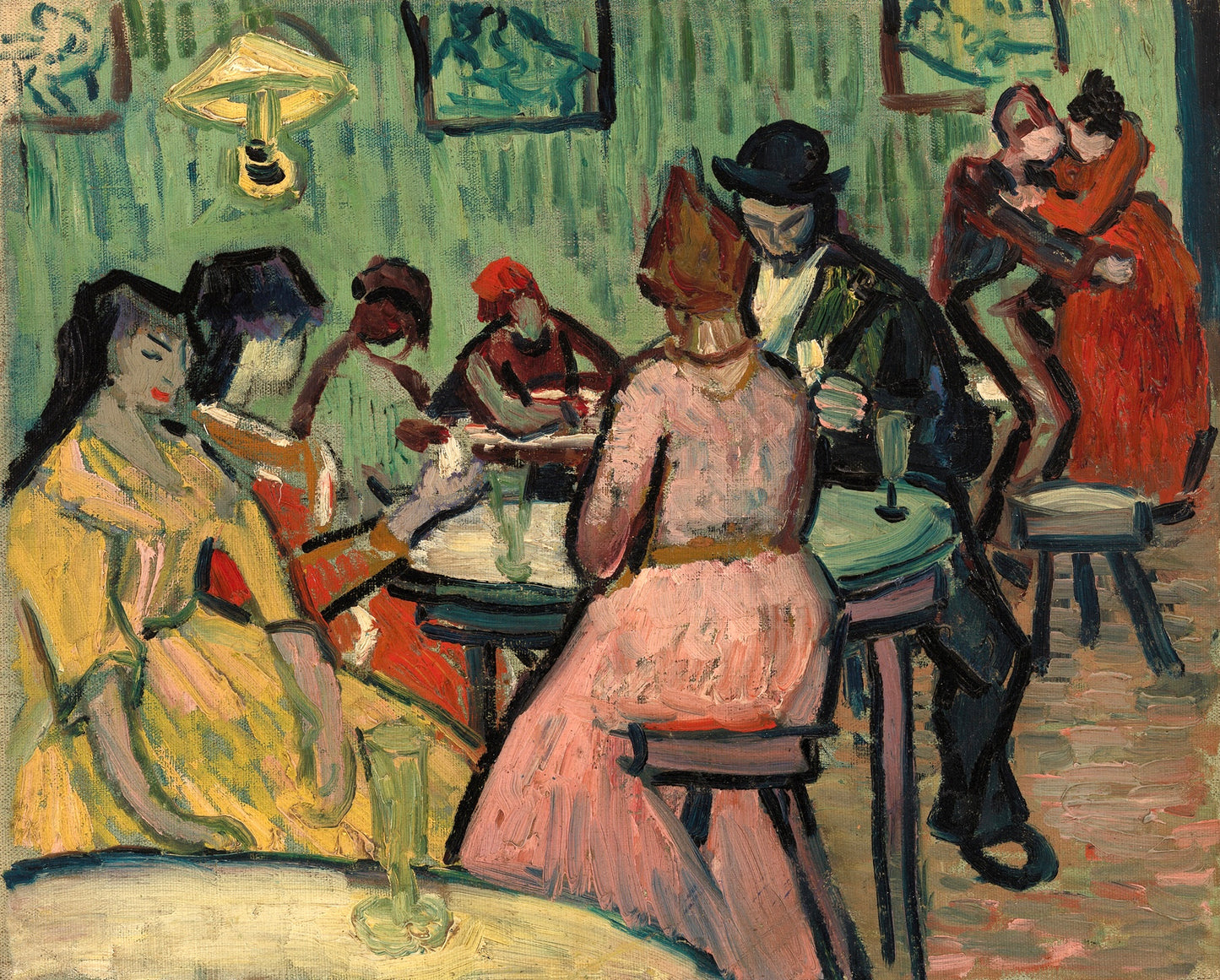 Van Gogh’s “Café Scene” – A Masterpiece of Vibrant Social Interaction