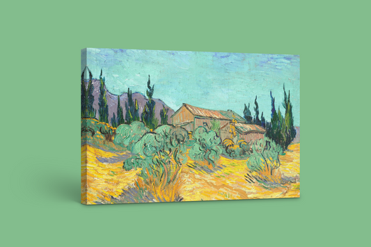 Vincent van Gogh’s “Farmhouse in Provence” – Rustic Charm on Canvas