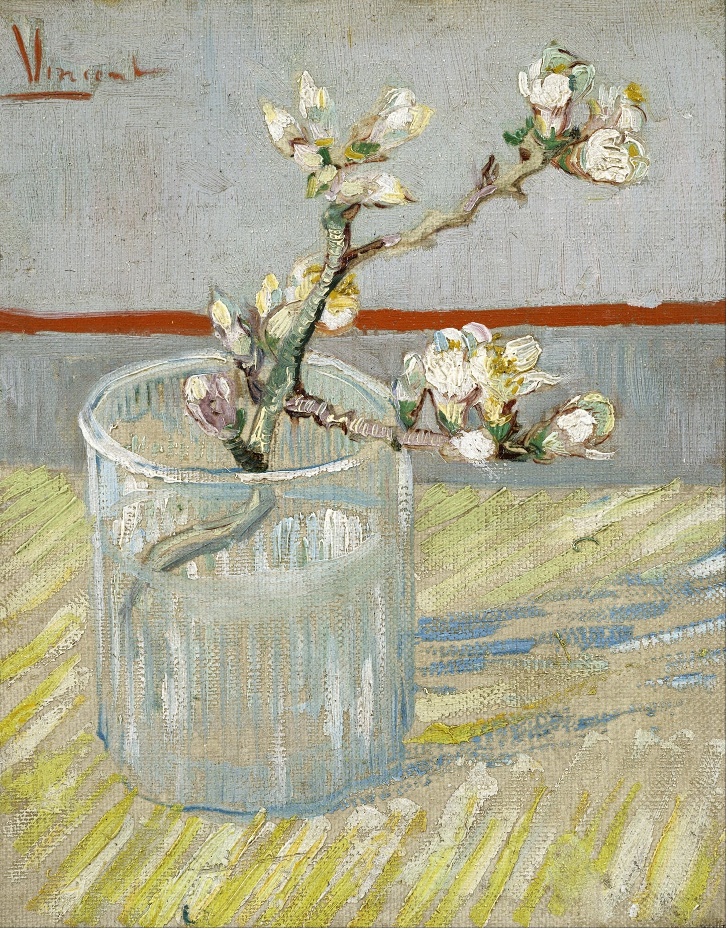 Vincent van Gogh’s “Sprig of Blossoms” – Exquisite Canvas Art Print