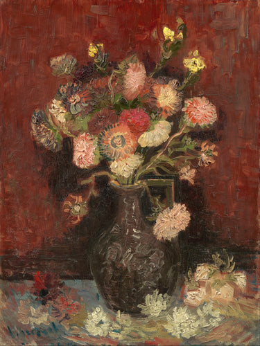 Vincent van Gogh’s “Carnation Vase” – Exquisite Canvas Art Print