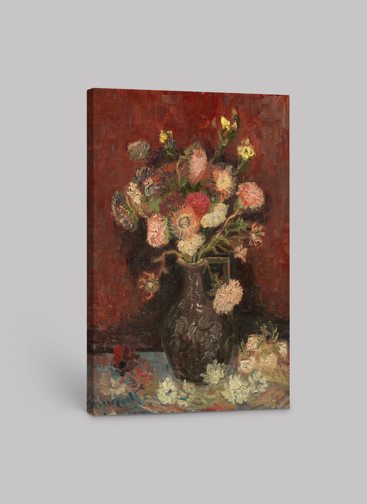 Vincent van Gogh’s “Carnation Vase” – Exquisite Canvas Art Print