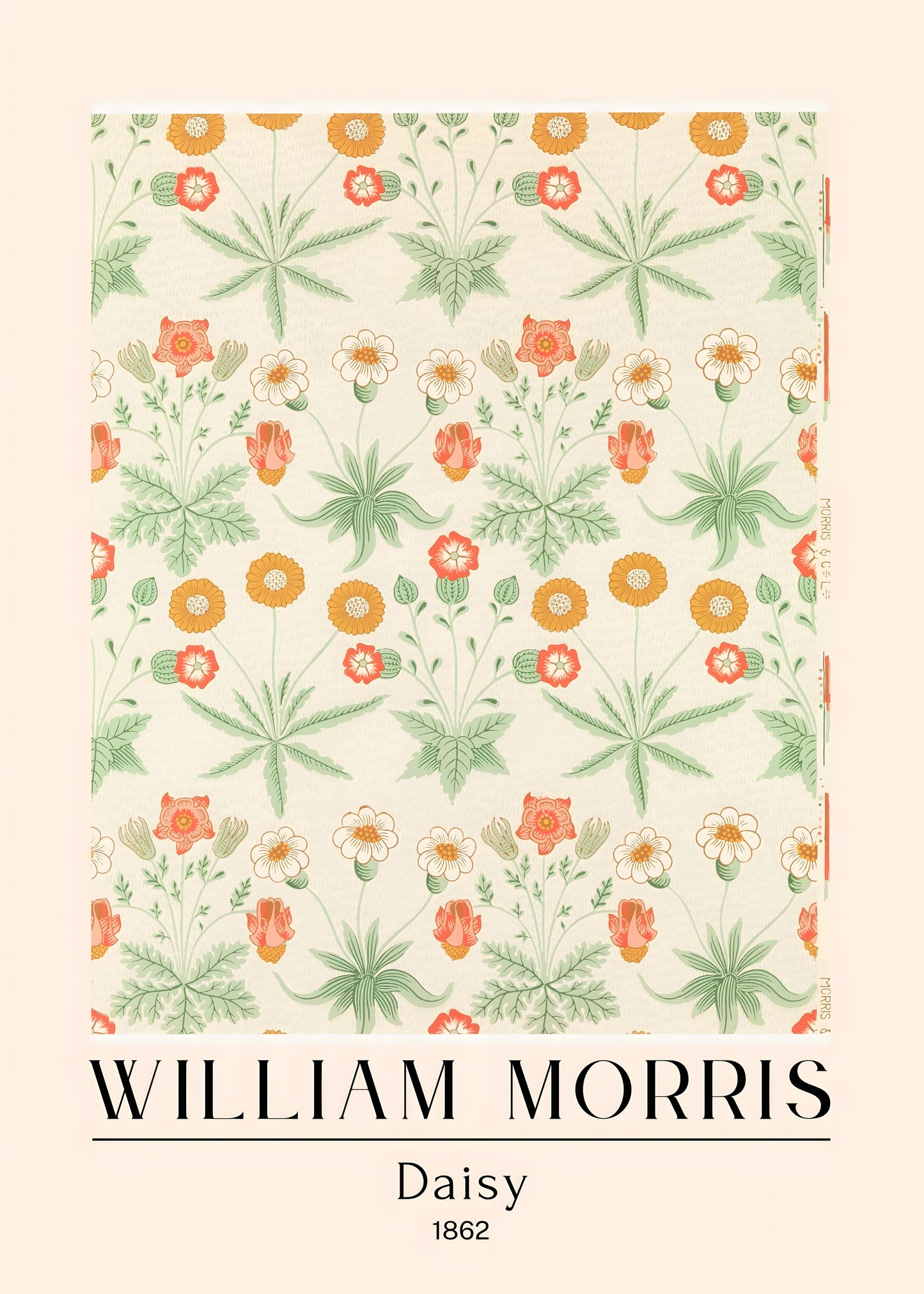 William Morris Daisy Pattern, 1862 - Canvas Art Print