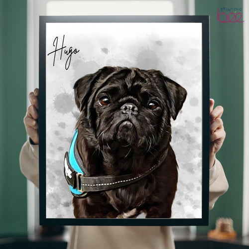 Personalised Watercolour Pet Portrait | Custom Pet Art Print | Pet Memorial Gift