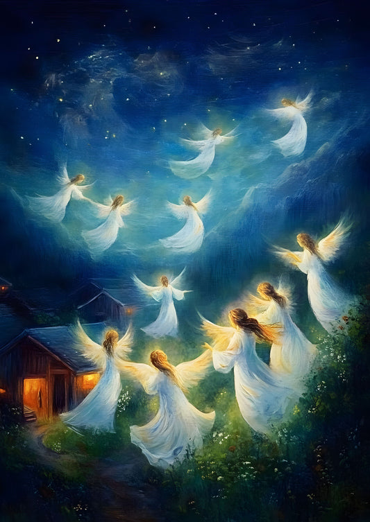 Heavenly Angels Canvas Art Print