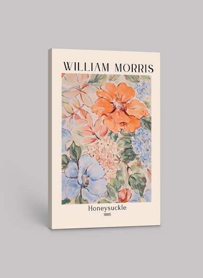 William Morris Honeysuckle Pattern (1885) – Art Print on Canvas and Paper