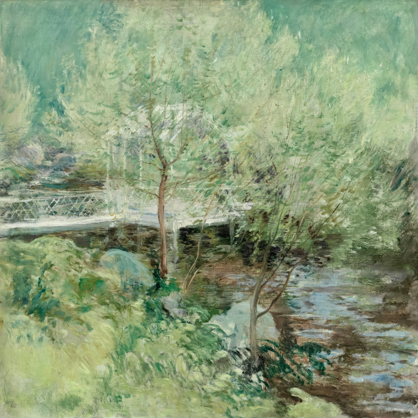 Monet's "The White Bridge" - Impressionist Canvas Art