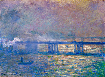 Monet’s “The Bridge at Sunset” – Enchanting Impressionist Canvas Print