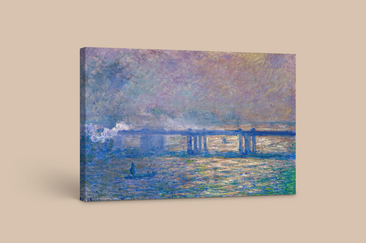 Monet’s “The Bridge at Sunset” – Enchanting Impressionist Canvas Print