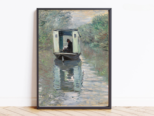 Monet’s “The Studio Boat” – Capturing the Tranquility of Water and Light