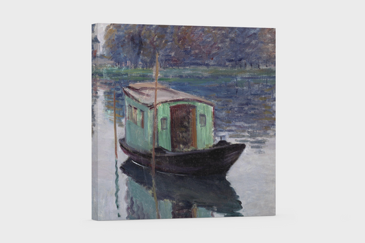Monet’s “The Studio Boat” – Elegant and Tranquil Canvas Art