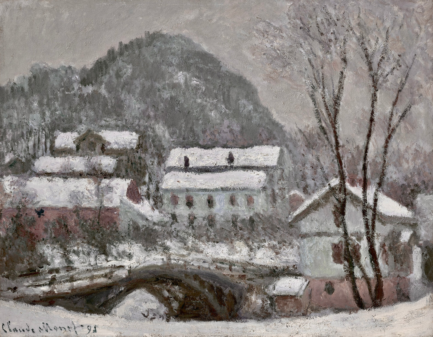 Monet’s “The Village in Winter” – Captivating Seasonal Artwork