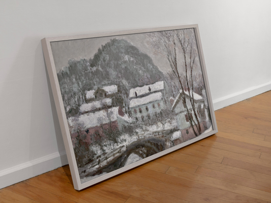 Monet’s “The Village in Winter” – Captivating Seasonal Artwork