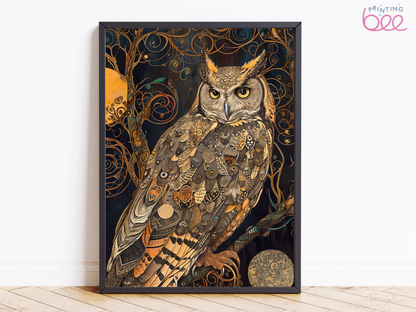 William Morris Panda Motif – Whimsical Art Print on Canvas and Paper
