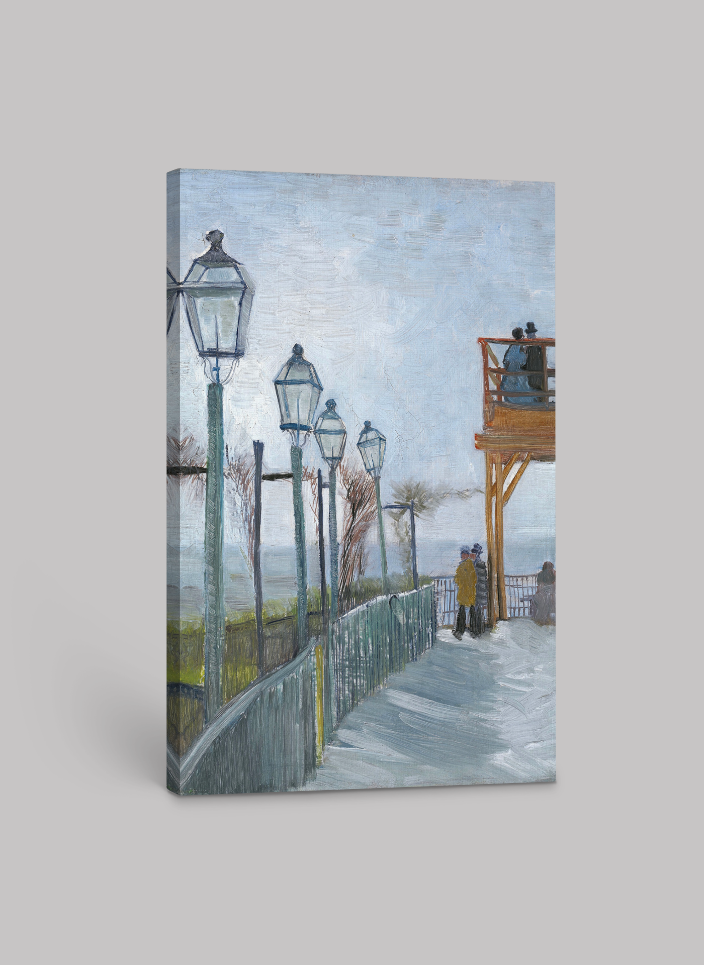 Vincent van Gogh’s "Lampposts by the Sea" – Art Print on Canvas and Paper