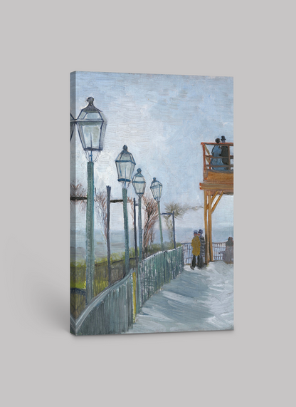 Vincent van Gogh’s "Lampposts by the Sea" – Art Print on Canvas and Paper
