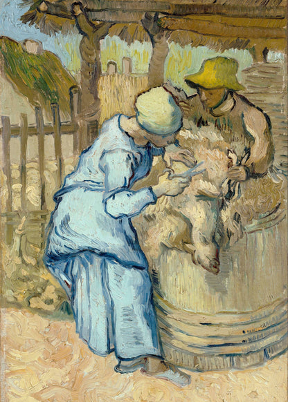 Vincent van Gogh's "Farm Workers" – Art Print on Canvas and Paper