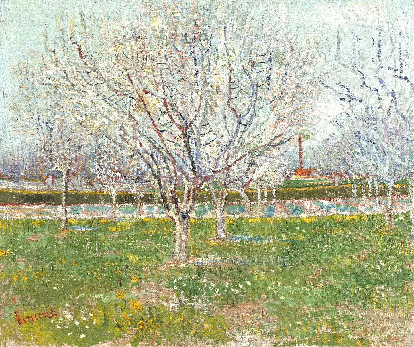 Vincent van Gogh’s “Orchard in Bloom” – Canvas Art Print