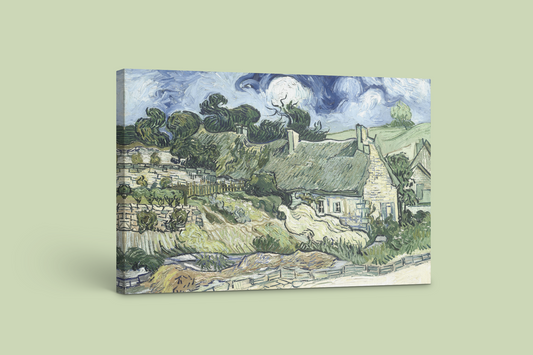 Vincent van Gogh’s “Houses at Auvers” – Captivating Canvas Art Print