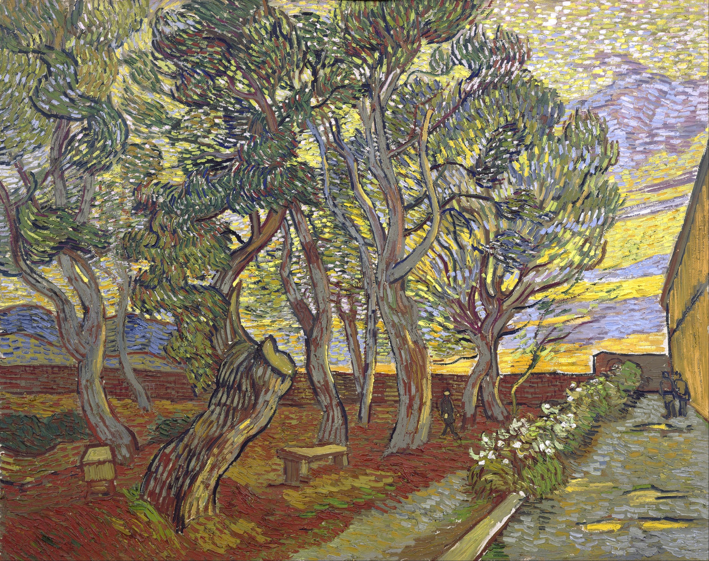 Vincent van Gogh’s “The Garden of Saint-Paul Hospital” – Stunning Canvas Art